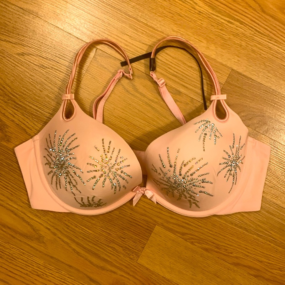 Vintage Victoria’s Secret Swarovski Embellished Pink Bra